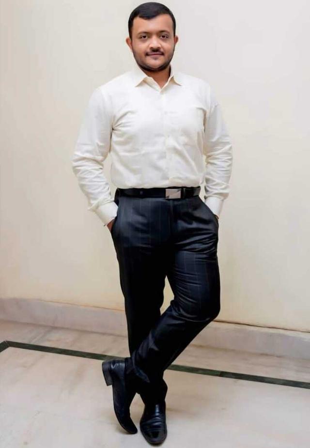 Before and after photo of Abhishek Patnaik