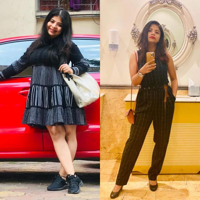 Before and after photo of Arjya Patnaik